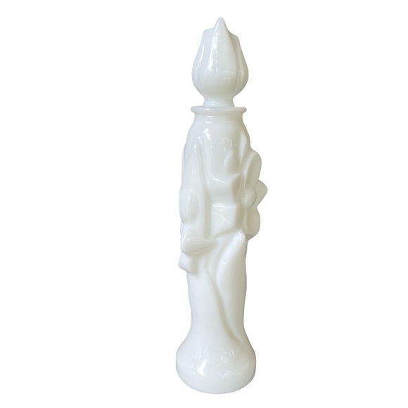 Avon White Floral Bud Vase Perfume Bottle - Picture 2 of 10